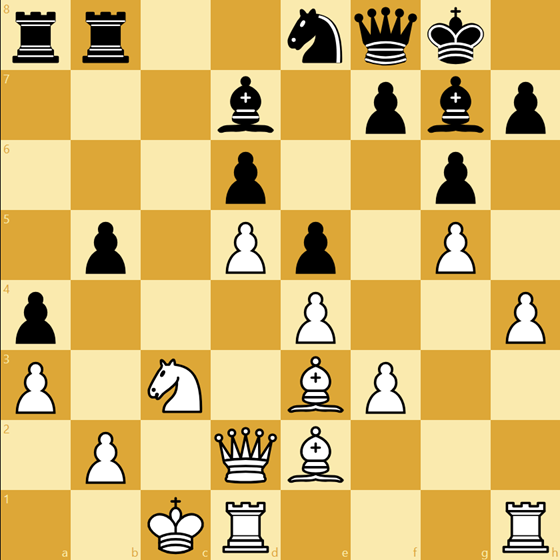 Opposite-side castling position with White to play